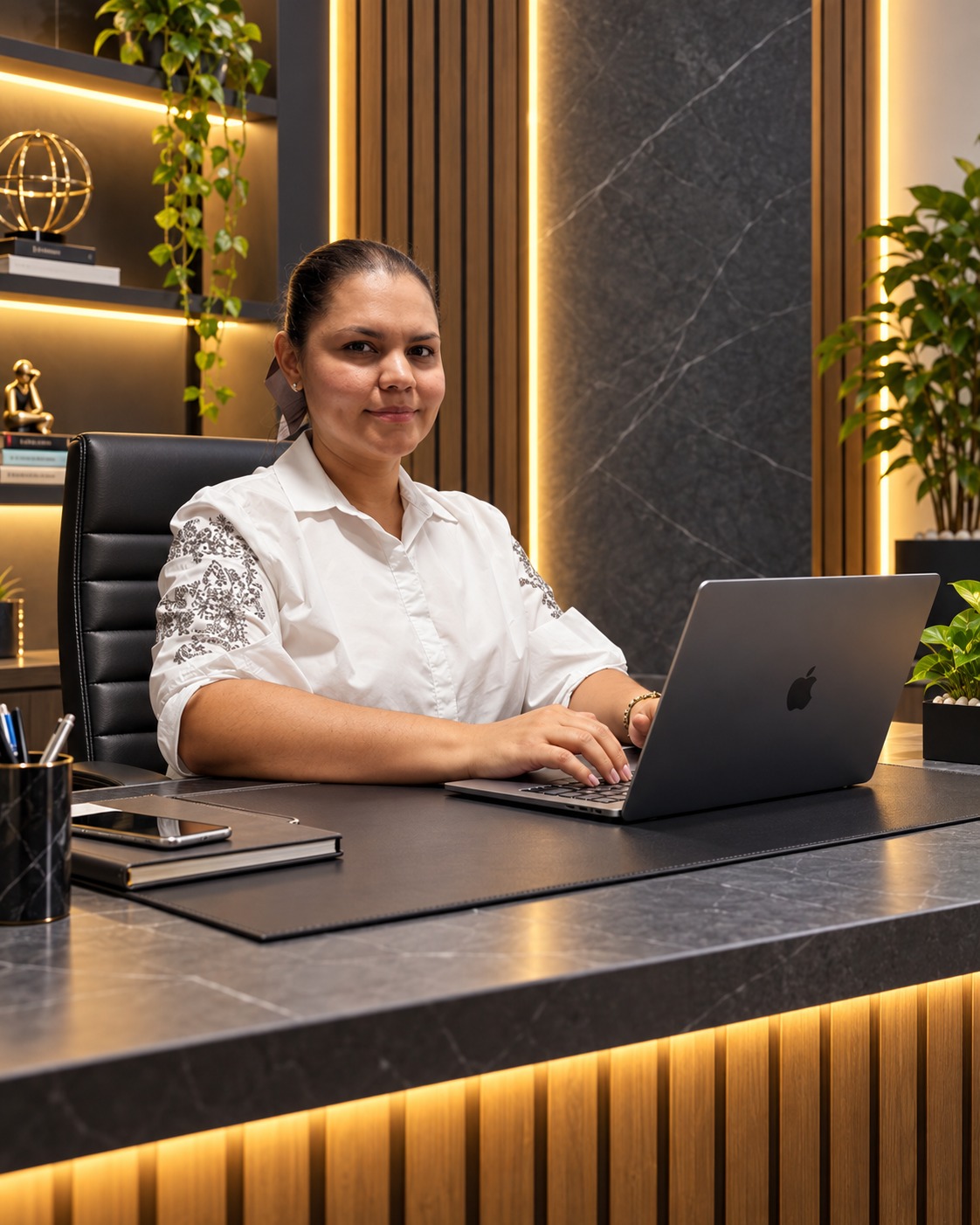 Colaboradora de ADAS Seguros en su oficina, fotografía 4